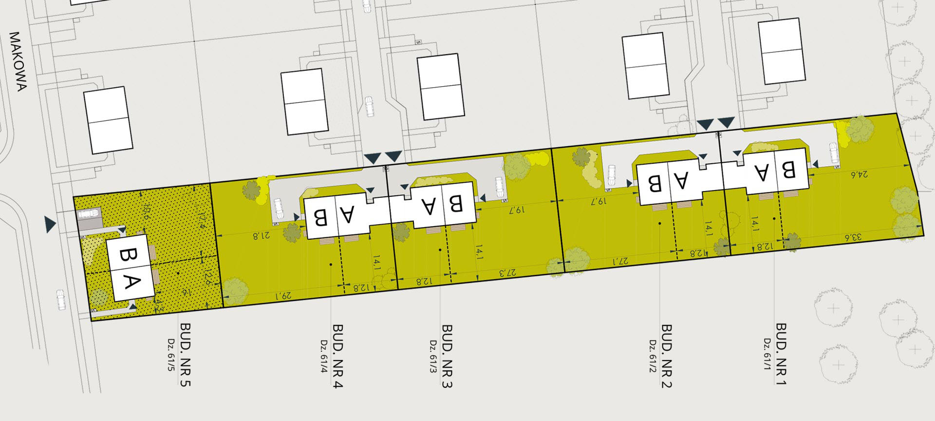 Plan osiedla Fiołkowa Park Słupsk