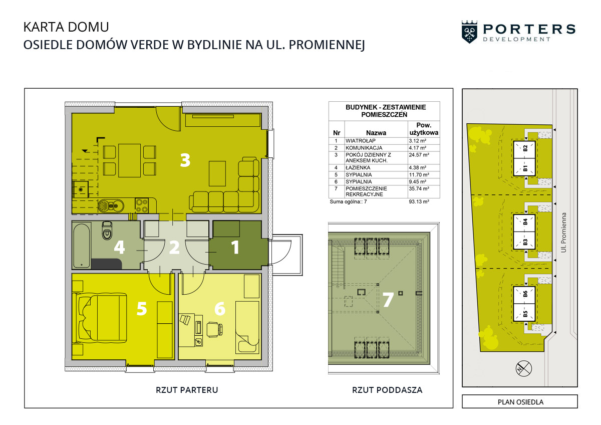 Osiedle Verde - plan i karta lokalu